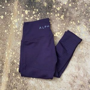 Alphalete R6 Full Length Seamless Leggings- Purple